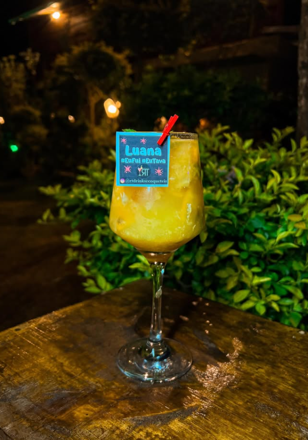 Drink preparado pela RT Drinks & Coquetéis